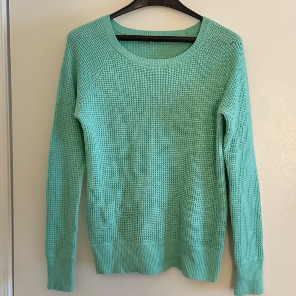 J. Crew Green Crew Neck Sweater Medium